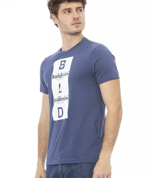 Baldinini Trend Blue Cotton Men T-Shirt