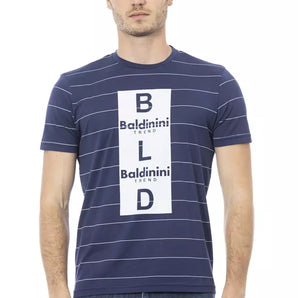 Baldinini Trend Blue Cotton Men T-Shirt