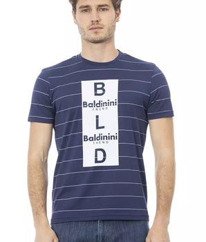 Baldinini Trend Blue Cotton Men's T-Shirt