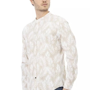 Baldinini Trend Beige Cotton Men Shirt