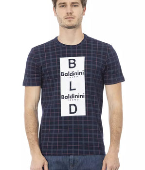 Baldinini Trend Blue Cotton Men T-Shirt
