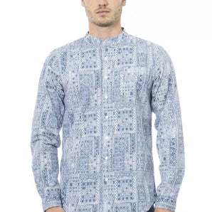 Baldinini Trend "Light Blue Cotton Men Shirt"