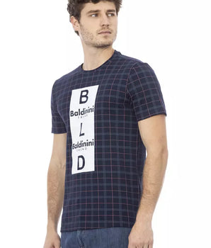 Baldinini Trend Blue Cotton Men T-Shirt