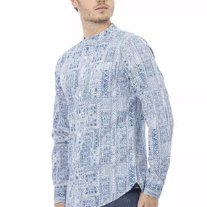 Baldinini Trend "Light Blue Cotton Men Shirt"