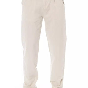 Baldinini Trend Beige Cotton Men Chino Pants