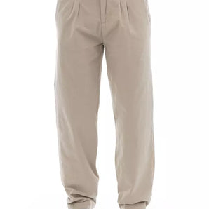 Baldinini Trend Beige Cotton Men Chino Pants