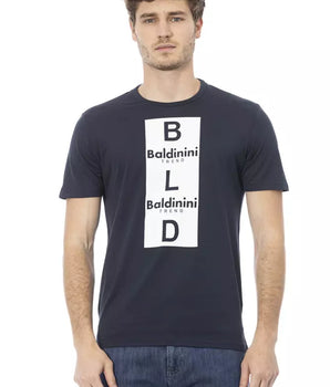 Baldinini Trend Blue Cotton Men's T-Shirt