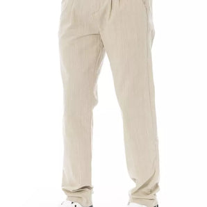 Baldinini Trend Beige Cotton Men Chino Pants