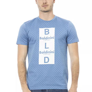 Baldinini Trend Light Blue Cotton Men T-Shirt