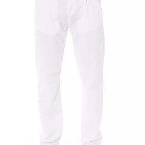 Baldinini Trend White Cotton Men Trouser