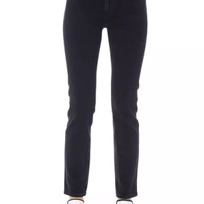 Baldinini Trend Black Cotton Women Jeans