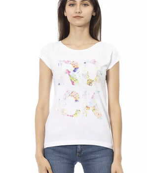 Trussardi Action White Cotton Women T-Shirt