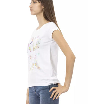 Trussardi Action White Cotton Women T-Shirt