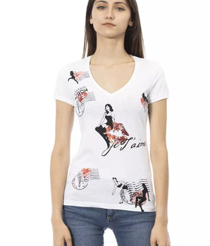 Trussardi Action White Cotton Women T-Shirt