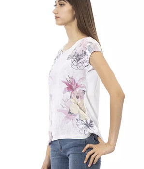 Camiseta Trussardi Action de algodón blanco para mujer