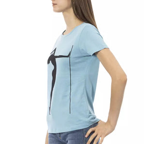 Trussardi Action Light Blue Cotton Women Top