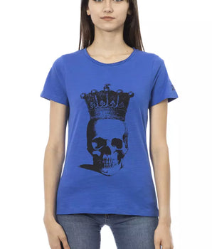Camiseta Mujer Trussardi Action Algodón Azul