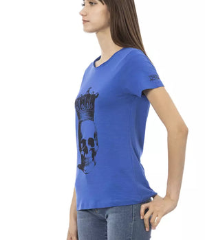 Camiseta Mujer Trussardi Action Algodón Azul