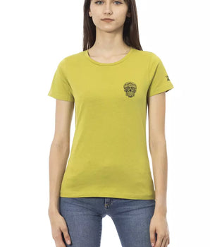 Camiseta Mujer Trussardi Action Algodón Verde
