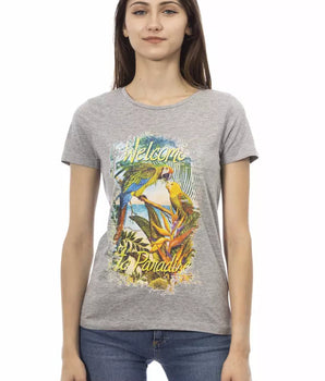Trussardi Action Gray Cotton Women T-Shirt