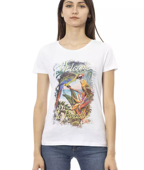 Camiseta Trussardi Action de algodón blanco para mujer