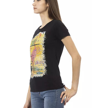 Trussardi Action Black Cotton Women T-Shirt