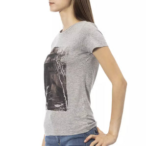 Trussardi Action Gray Cotton Women Top