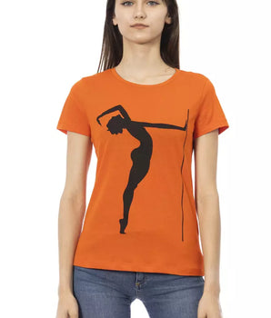 Trussardi Action Orange Cotton Women T-Shirt