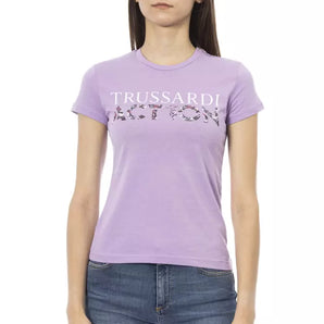 Trussardi Action Purple Cotton Women Top