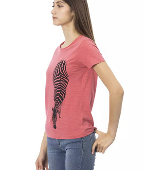 Camiseta de algodón multicolor para mujer Trussardi Action