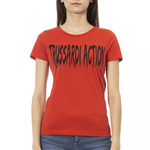 Camiseta Trussardi Action Crimson Casual Elegance