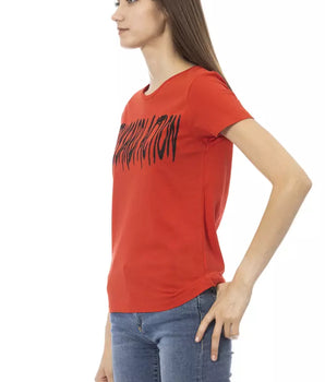 Camiseta Trussardi Action de algodón rojo para mujer