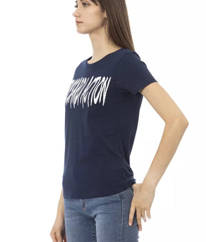 Trussardi Action Blue Cotton Women T-Shirt