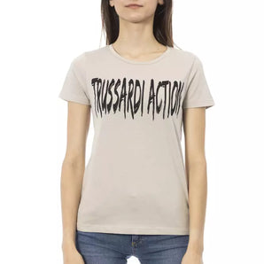 Trussardi Action Beige Cotton Women Top