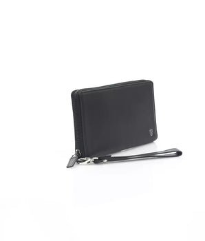Automobili Lamborghini Black Calfskin Men Wallet