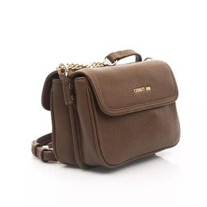 Cerruti 1881 Brown Leather Women Crossbody Bag