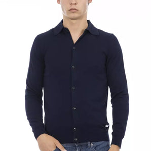 Baldinini Trend Blue Cotton Men Shirt