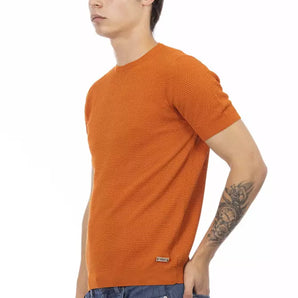 Baldinini Trend Orange Cotton Men Sweater