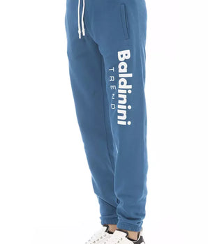 Baldinini Trend Blue Cotton Men Sport Pant