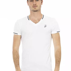 Trussardi Action White Cotton Men T-Shirt