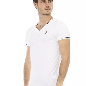 Trussardi Action White Cotton Men T-Shirt