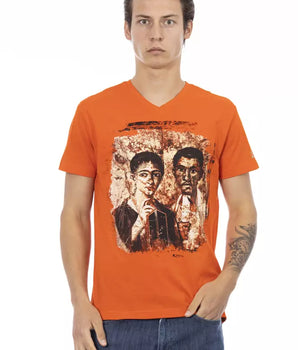 Trussardi Action Camiseta Hombre Algodón Naranja