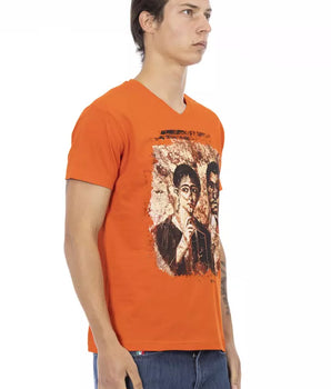 Trussardi Action Camiseta Hombre Algodón Naranja