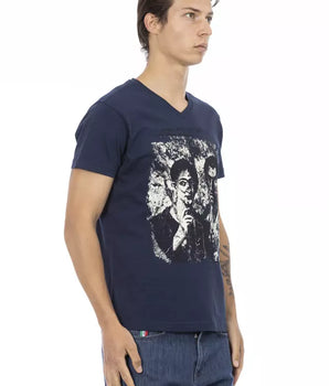 Camiseta Hombre Trussardi Action Algodón Azul