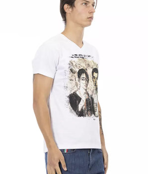 Camiseta Hombre Trussardi Action Algodón Blanco