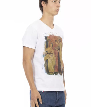 Camiseta Hombre Trussardi Action Algodón Blanco