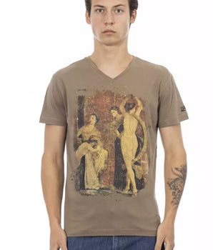 Camiseta Trussardi Action Marrón Algodón Hombre