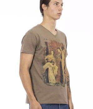 Camiseta Trussardi Action Marrón Algodón Hombre