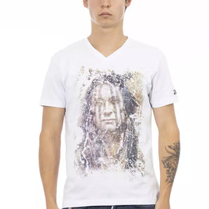 Trussardi Action White Cotton Men T-Shirt