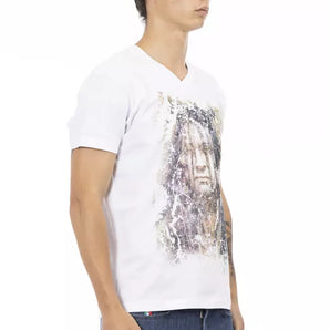 Trussardi Action White Cotton Men T-Shirt